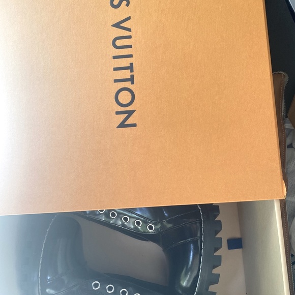 LV LEATHER COMBAT BOOTS (They were stolen.) - Picture 4 of 7